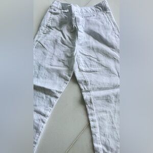 Boys white linen pants